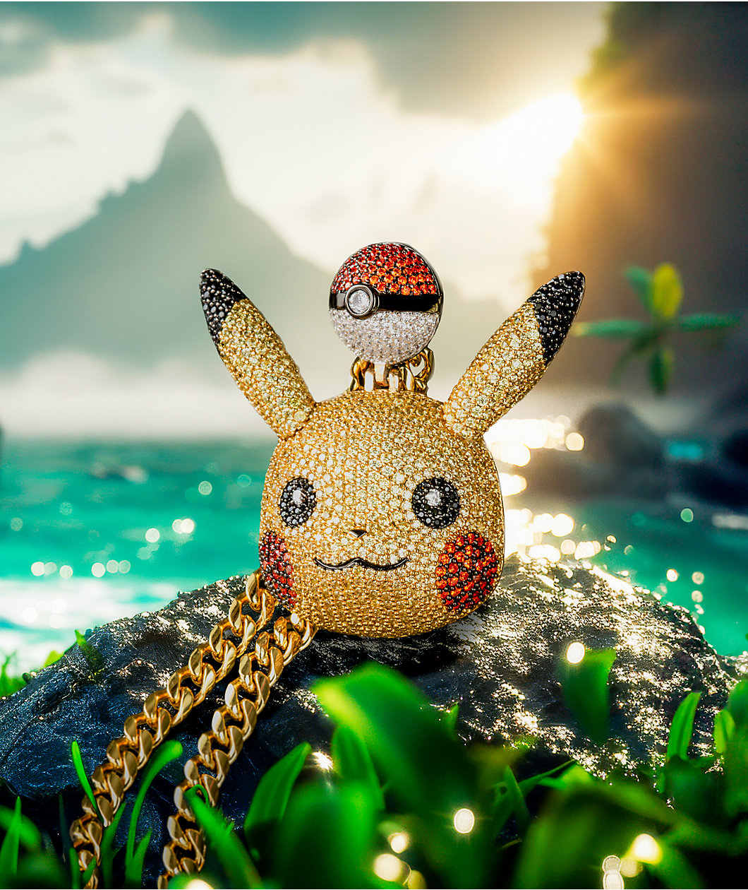 【King Ice × POKEMON】NECKLACE EEVEE 関税送料込 Eevee Necklace | Pokémon Jewelry | King Ice